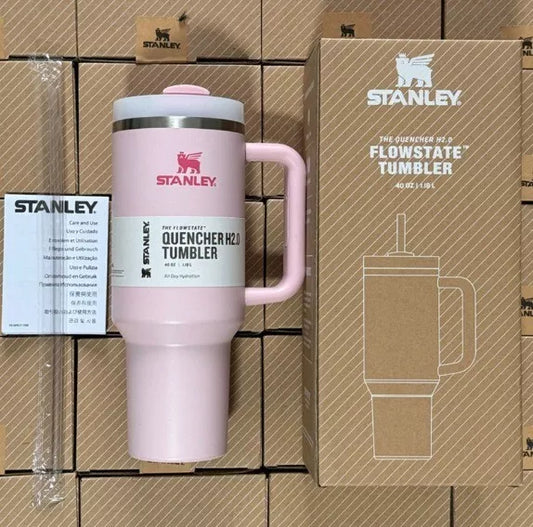 2024 Stanley Cup 40oz Gift Quencher H2.0 Stanley Tumbler PINK